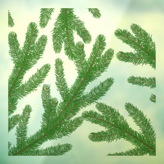 Autocollant Pour Fenêtre branches de sapin de Noël