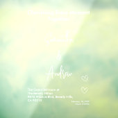 Autocollant Pour Fenêtre Bridal White Weddings Celebrating Love Romance (Feuille 3)