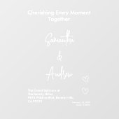 Autocollant Pour Fenêtre Bridal White Weddings Celebrating Love Romance (Feuille)