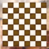 Autocollant Pour Fenêtre Brown & Antique Blanc Personnalisé Taille Échecboa (Feuille 2)