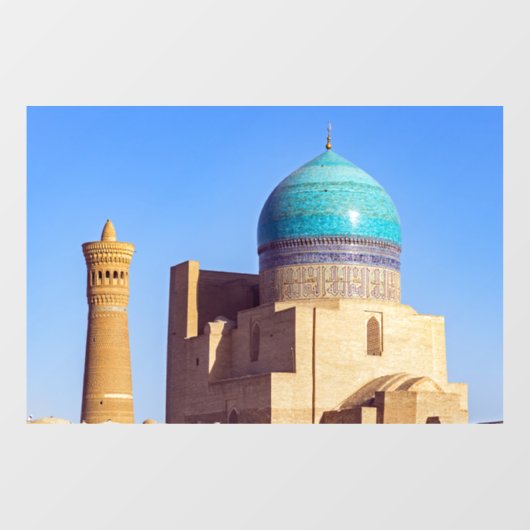 Autocollant Pour Fenêtre Bukhara, Ouzbékistan - mosquée Kalyan (Feuille)