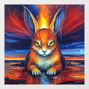 Autocollant Pour Fenêtre Bunny en colère