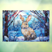 Autocollant Pour Fenêtre Bunny en verre tendu (Feuille 3)