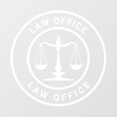 Autocollant Pour Fenêtre Bureau du droit moderne Bienvenue (Feuille)