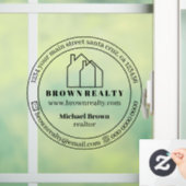 Autocollant Pour Fenêtre Bureau immobilier (Maison)
