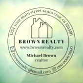 Autocollant Pour Fenêtre Bureau immobilier (Feuille 3)