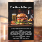 Autocollant Pour Fenêtre Burger Shop Repas Restauration Restauration rapide (Feuille 2)