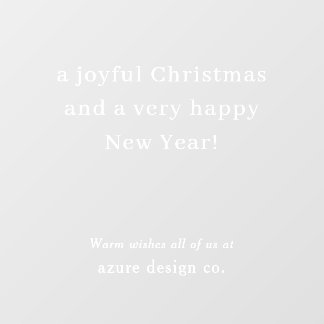 Autocollant Pour Fenêtre Business Christmas Holiday Greeting Modern Window