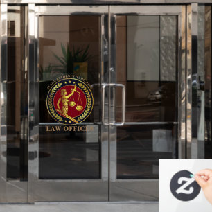 Autocollant Pour Fenêtre Cabinet d'Avocats - Avocat Justice Balance - Lauri