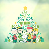 Autocollant Pour Fenêtre cacahuètes | Arbre de Noël de menthe poivrée (Feuille 3)