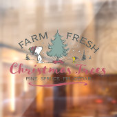 Autocollant Pour Fenêtre cacahuètes | Arbres de Noël frais de ferme (Feuille 2)