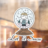 Autocollant Pour Fenêtre cacahuètes | Charlie Brown Snow Globe (Feuille 2)