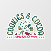 Autocollant Pour Fenêtre cacahuètes | Cookies et cacao Snoopy (Feuille)
