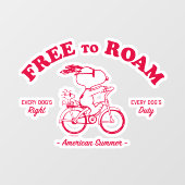 Autocollant Pour Fenêtre cacahuètes | Été Américain Libre À Roam (Feuille)