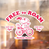 Autocollant Pour Fenêtre cacahuètes | Été Américain Libre À Roam (Feuille 2)