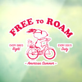 Autocollant Pour Fenêtre cacahuètes | Été Américain Libre À Roam (Feuille 3)