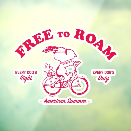 Autocollant Pour Fenêtre cacahuètes | Été Américain Libre À Roam (Feuille 3)