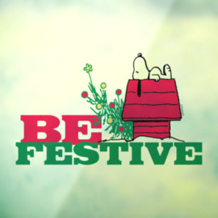 Autocollant Pour Fenêtre cacahuètes   Être Festive Cling de fenêtre