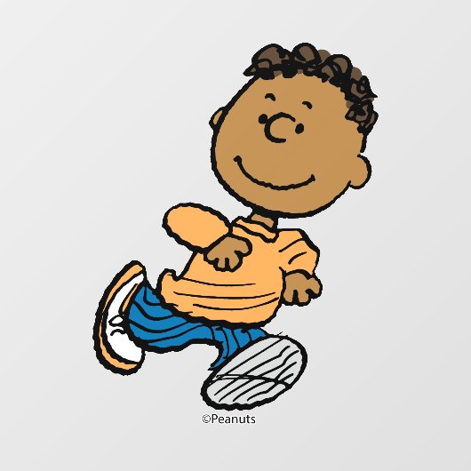 Autocollant Pour Fenêtre cacahuètes | Franklin Running (Feuille)