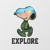 Autocollant Pour Fenêtre cacahuètes | Grande neige extérieure (Feuille)