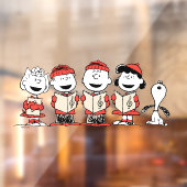Autocollant Pour Fenêtre cacahuètes | Joyeuse Chorale de Noël (Feuille 2)