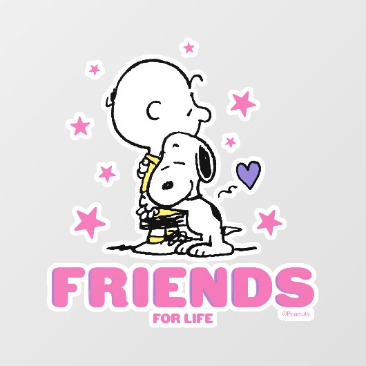 Autocollant Pour Fenêtre cacahuètes | Saint Valentin | Amis De La Vie (Feuille)