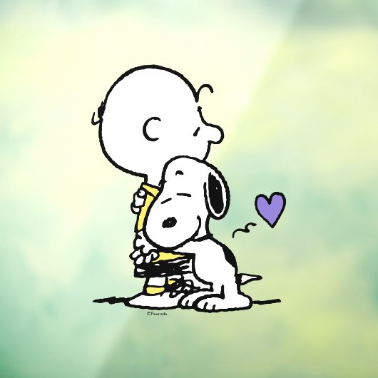 Autocollant Pour Fenêtre cacahuètes | Saint Valentin | Charlie Brown & Snoo (Feuille 3)