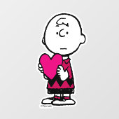 Autocollant Pour Fenêtre cacahuètes | Saint Valentin | Heart Charlie Brown (Feuille)