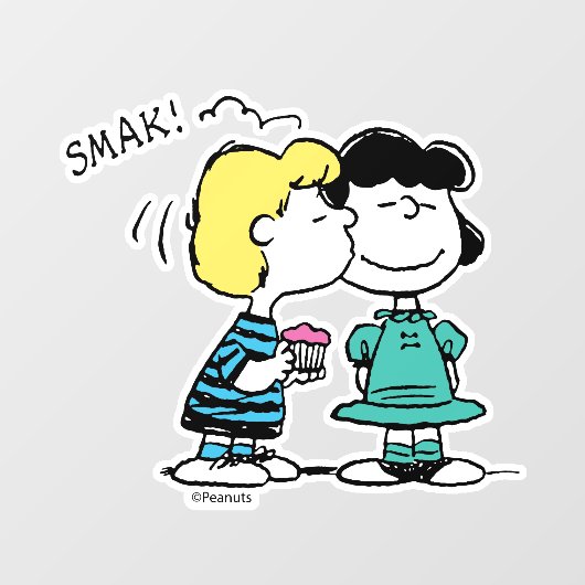 Autocollant Pour Fenêtre cacahuètes | Saint Valentin | Lucy & Schroeder Kis (Feuille)