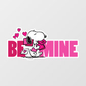 Autocollant Pour Fenêtre cacahuètes | Saint Valentin | Snoopy Be Mine (Feuille)