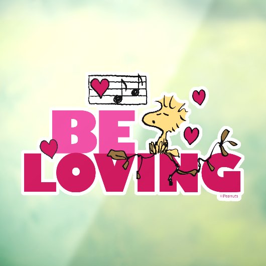 Autocollant Pour Fenêtre cacahuètes | Saint Valentin | Woodstock Be Love (Feuille 3)