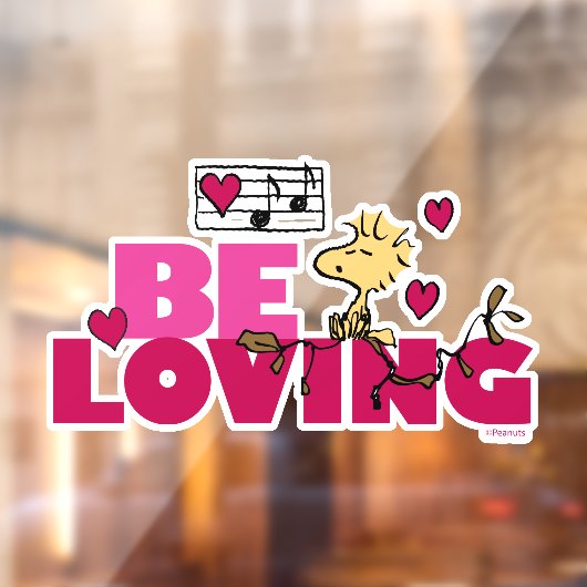 Autocollant Pour Fenêtre cacahuètes | Saint Valentin | Woodstock Be Love (Feuille 2)