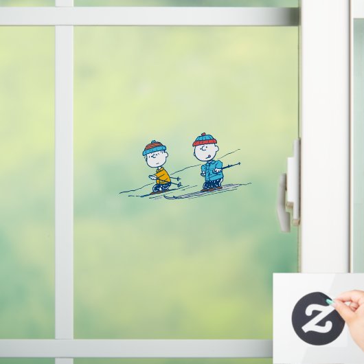 Autocollant Pour Fenêtre cacahuètes | Ski d'hiver Motif des pistes (Maison)