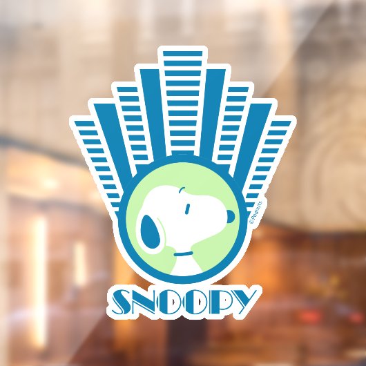 Autocollant Pour Fenêtre cacahuètes | Snoopy Blue Deco Dreams (Feuille 2)