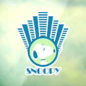 Autocollant Pour Fenêtre cacahuètes | Snoopy Blue Deco Dreams (Feuille 3)