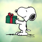 Autocollant Pour Fenêtre cacahuètes | Snoopy Christmas Gift Giver (Feuille 3)