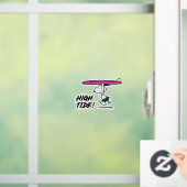 Autocollant Pour Fenêtre cacahuètes | Snoopy Courir sur le Surf (Maison)