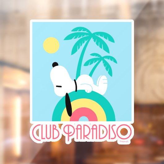 Autocollant Pour Fenêtre cacahuètes | Snoopy Deco Dreams Club Paradiso (Feuille 2)