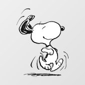 Autocollant Pour Fenêtre cacahuètes | Snoopy Happy Dance (Feuille)