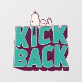 Autocollant Pour Fenêtre cacahuètes | Snoopy Kickback (Feuille)