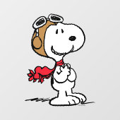 Autocollant Pour Fenêtre cacahuètes | Snoopy L'As Volant (Feuille)