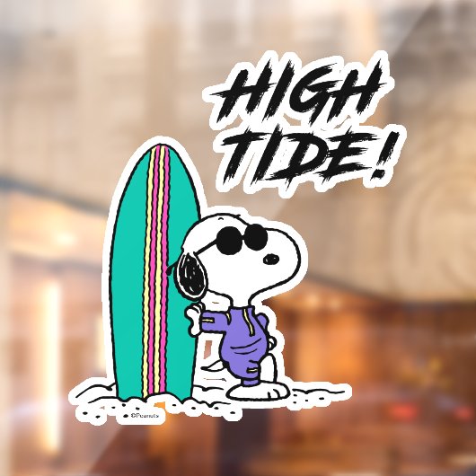 Autocollant Pour Fenêtre cacahuètes | Snoopy Ocean High Tide (Feuille 2)