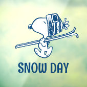 Autocollant Pour Fenêtre cacahuètes | Snoopy Ski Trip (Feuille 3)