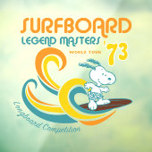 Autocollant Pour Fenêtre cacahuètes | Snoopy Surboard Longboard Competition (Feuille 3)