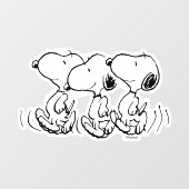 Autocollant Pour Fenêtre cacahuètes | Snoopy Walking Tall (Feuille)
