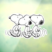 Autocollant Pour Fenêtre cacahuètes | Snoopy Walking Tall (Feuille 3)