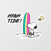Autocollant Pour Fenêtre cacahuètes | Snoopy & Woodstock High Tide (Feuille)