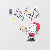 Autocollant Pour Fenêtre cacahuètes | Snoopy & Woodstock Ho Ho Ho Clouage d (Feuille)