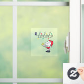 Autocollant Pour Fenêtre cacahuètes | Snoopy & Woodstock Ho Ho Ho Clouage d (Maison)