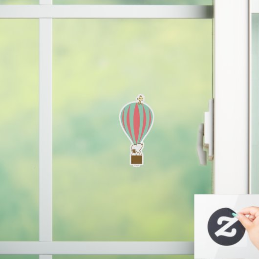 Autocollant Pour Fenêtre cacahuètes | Snoopy & Woodstock Hot Air Balloon (Maison)